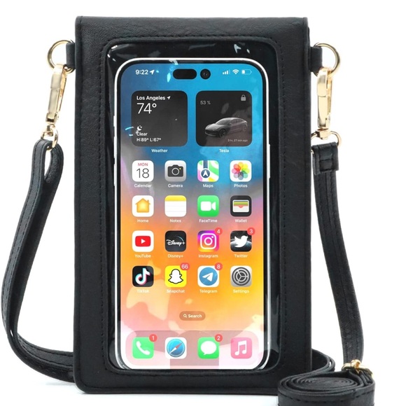 AnsTOP Crossbody Cell Phone Wallet Purse with Adjustable/Removable 27” Strap - Picture 2 of 15